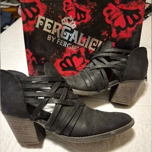 Fergalicious Women's Black Ankle Boots